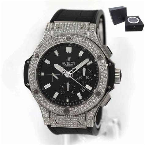 hublot white diamond watch|Hublot diamond watch price.